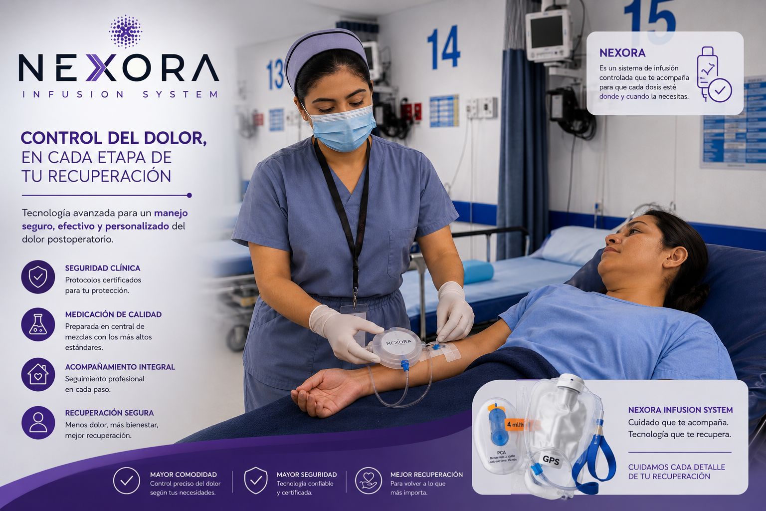 Sistema NEXORA en entorno clínico