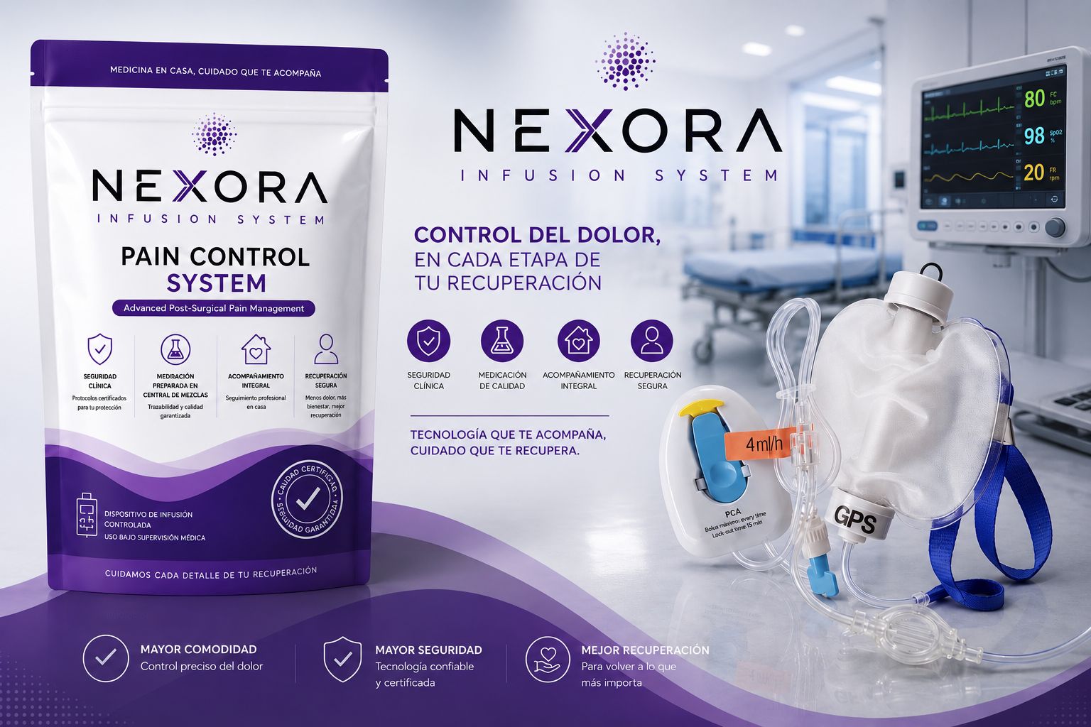 Dispositivo de infusión continua NEXORA